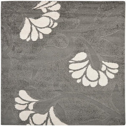 Safavieh Florida Shag Sg459-8013 Grey / Beige Floral / Country Area Rug