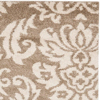 Safavieh Florida Shag Sg460-1311 Beige / Cream Damask Area Rug