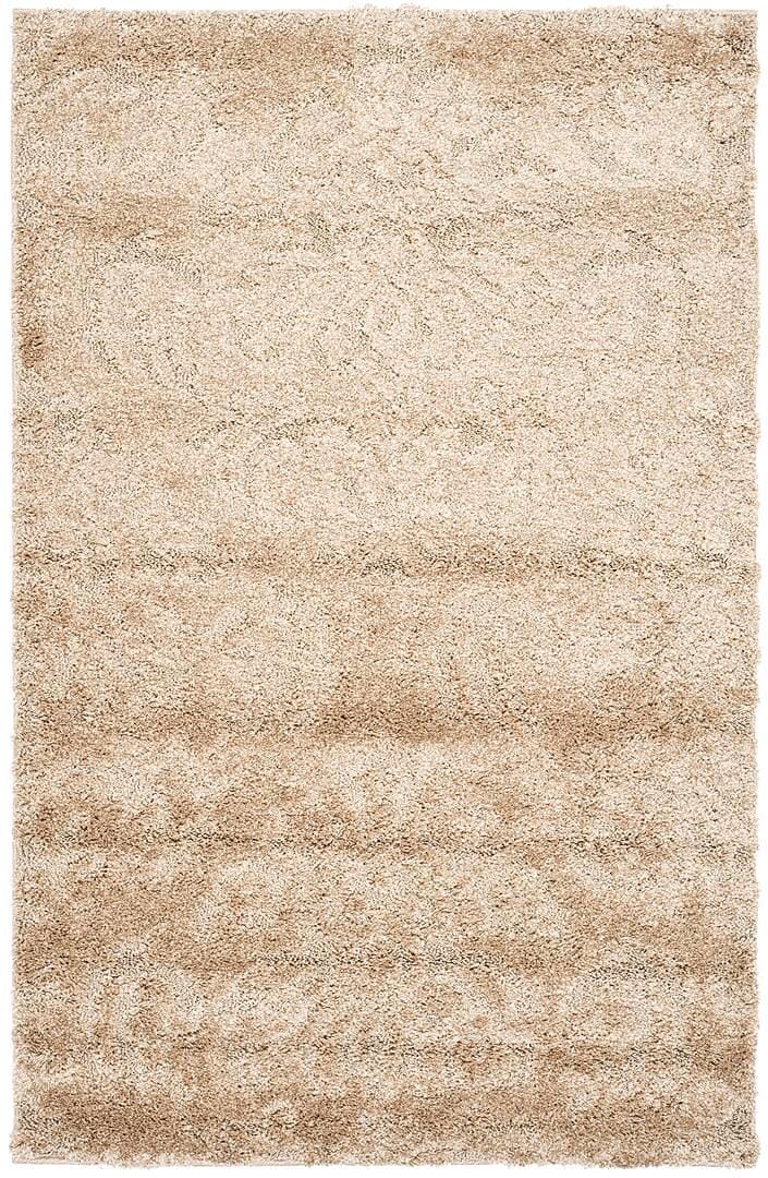 Safavieh Florida Shag Sg460-1311 Beige / Cream Damask Area Rug