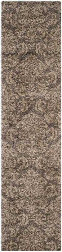 Safavieh Florida Shag Sg460-7913 Smoke / Beige Damask Area Rug