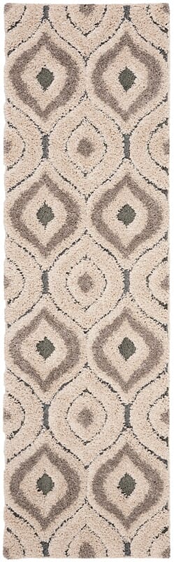 Safavieh Shag Sg461-1160 Cream / Light Blue Damask Area Rug