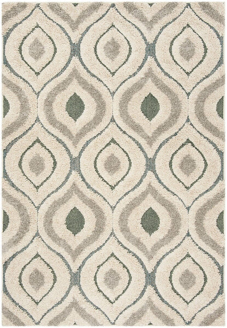 Safavieh Shag Sg461-1160 Cream / Light Blue Rugs.