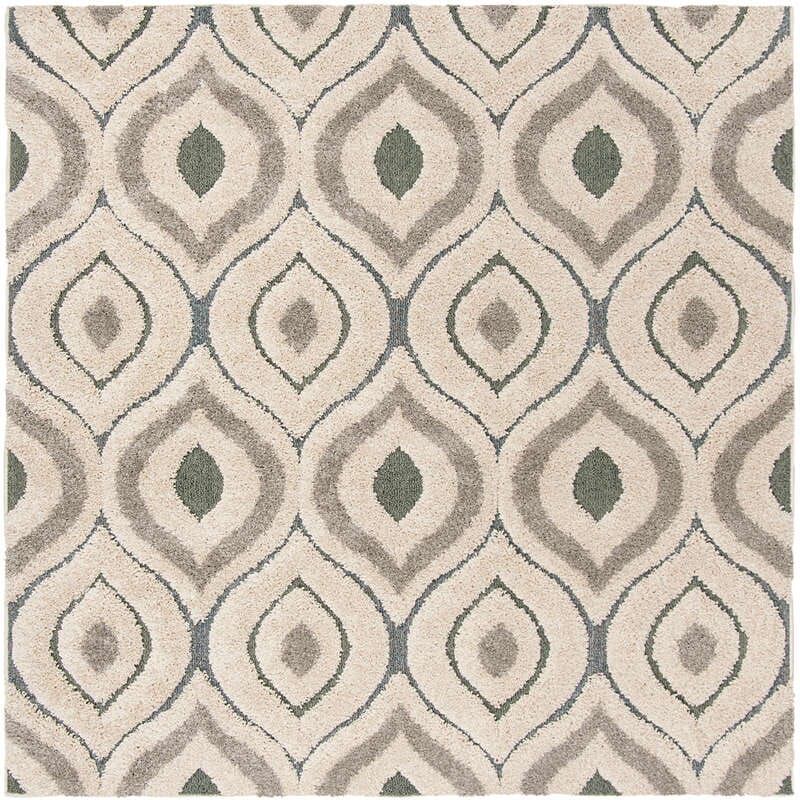 Safavieh Shag Sg461-1160 Cream / Light Blue Rugs.