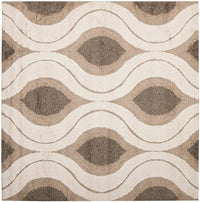 Safavieh Florida Shag Sg461-1179 Cream / Smoke Moroccan Area Rug