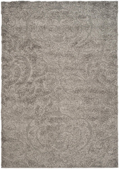 Safavieh Florida Shag Sg462-8013 Grey / Beige Damask Area Rug