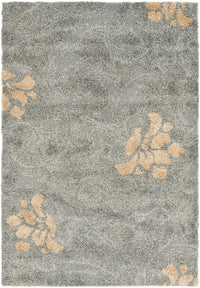 Safavieh Florida Shag Sg464-8013 Grey / Beige Floral / Country Area Rug