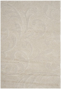 Safavieh Florida Shag Sg468-1111 Creme / Creme Shag Area Rug