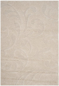 Safavieh Florida Shag Sg468-1111 Creme / Creme Shag Area Rug