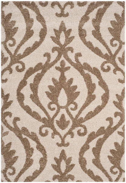 Safavieh Florida Shag Sg469-1113 Cream / Beige Shag Area Rug