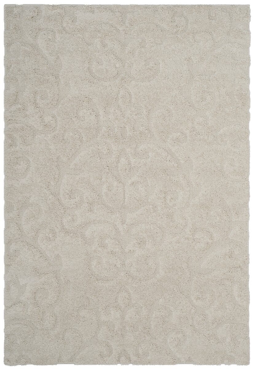 Safavieh Florida Shag Sg470-1111 Creme / Creme Shag Area Rug