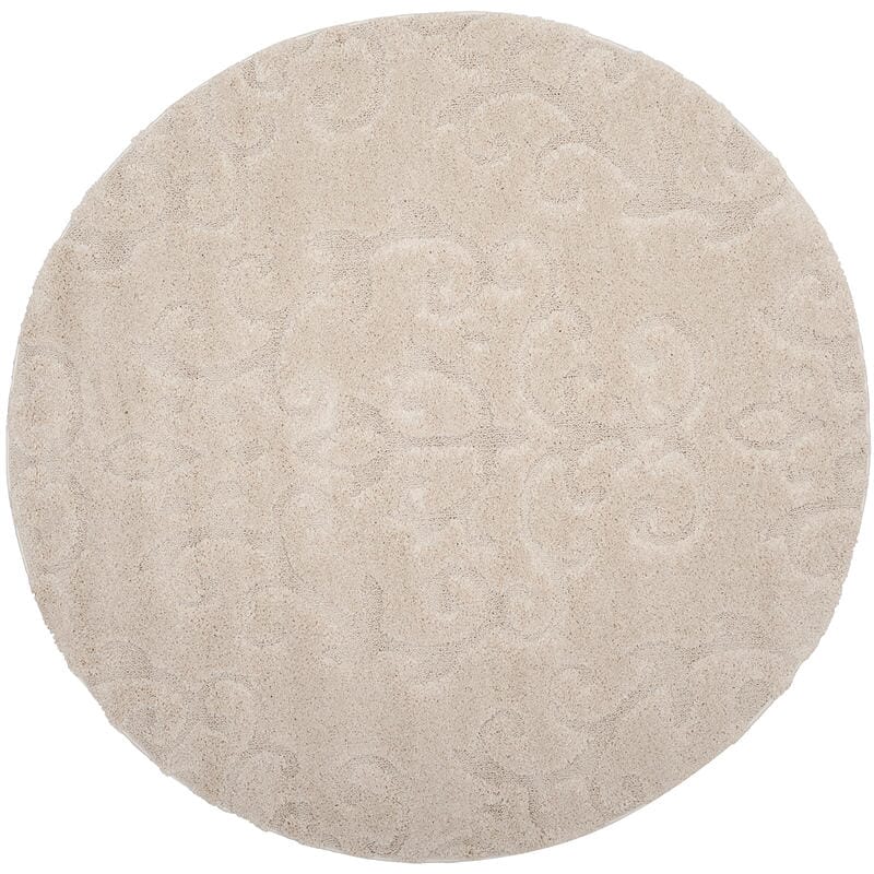 Safavieh Florida Shag Sg470-1111 Creme / Creme Shag Area Rug