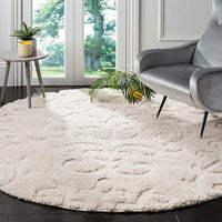 Safavieh Florida Shag Sg470-1111 Creme / Creme Shag Area Rug