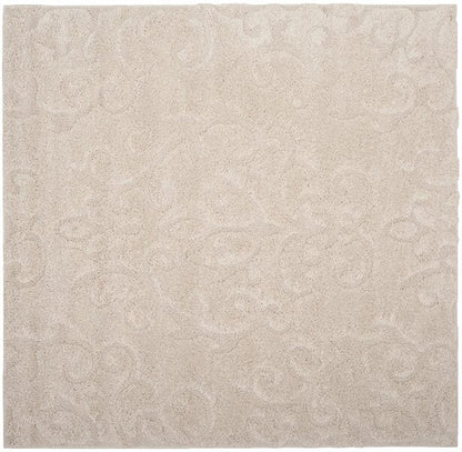 Safavieh Florida Shag Sg470-1111 Creme / Creme Shag Area Rug