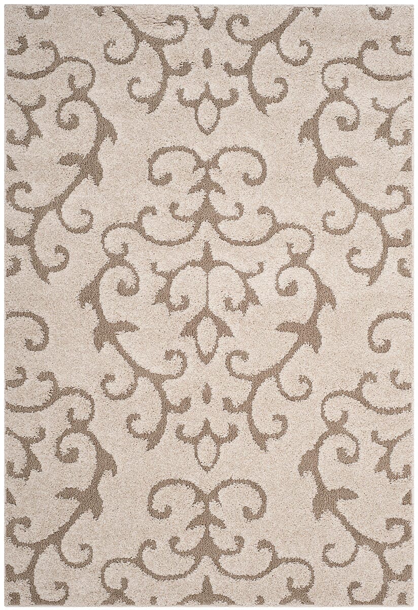 Safavieh Florida Shag Sg470-1113 Cream / Beige Shag Area Rug