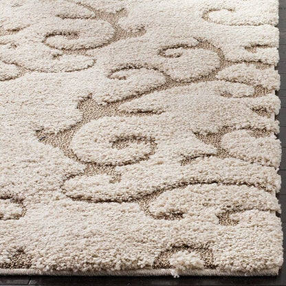 Safavieh Florida Shag Sg470-1113 Cream / Beige Shag Area Rug