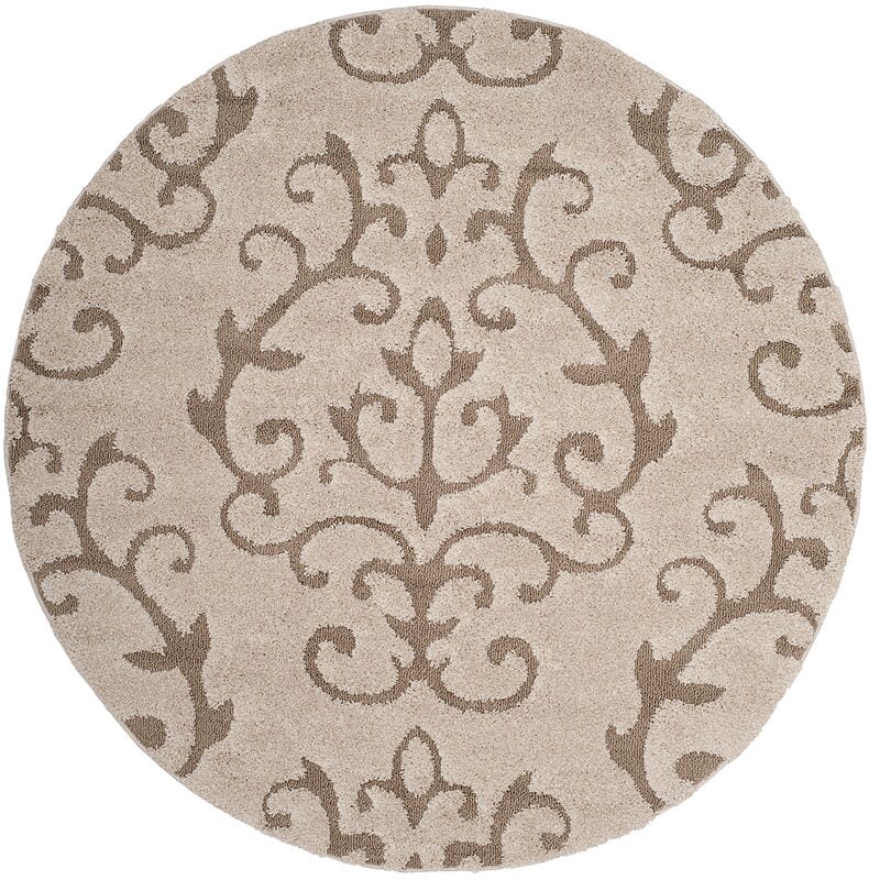 Safavieh Florida Shag Sg470-1113 Cream / Beige Shag Area Rug