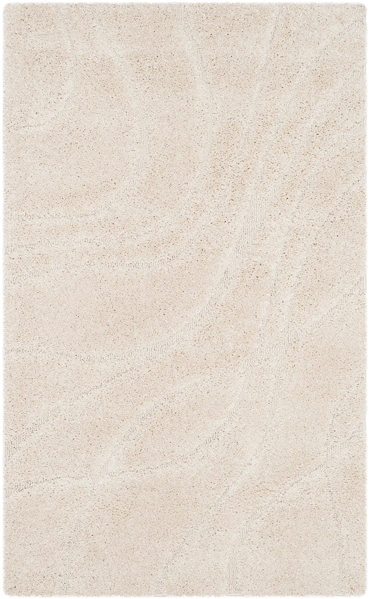 Safavieh Florida Shag Sg471-1111 Creme / Creme Shag Area Rug