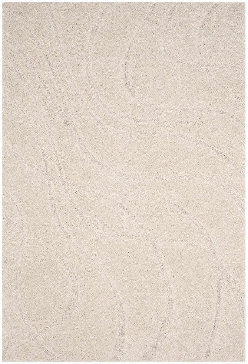 Safavieh Florida Shag Sg471-1111 Creme / Creme Shag Area Rug