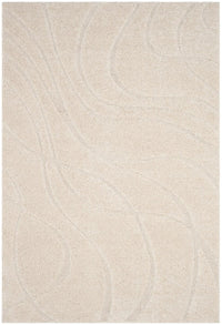 Safavieh Florida Shag Sg471-1111 Creme / Creme Shag Area Rug