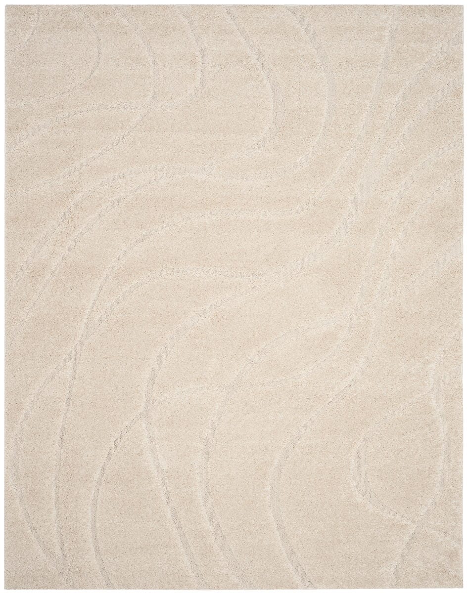 Safavieh Florida Shag Sg471-1111 Creme / Creme Shag Area Rug