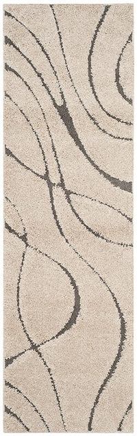 Safavieh Florida Shag Sg471-1180 Cream / Grey Geometric Area Rug