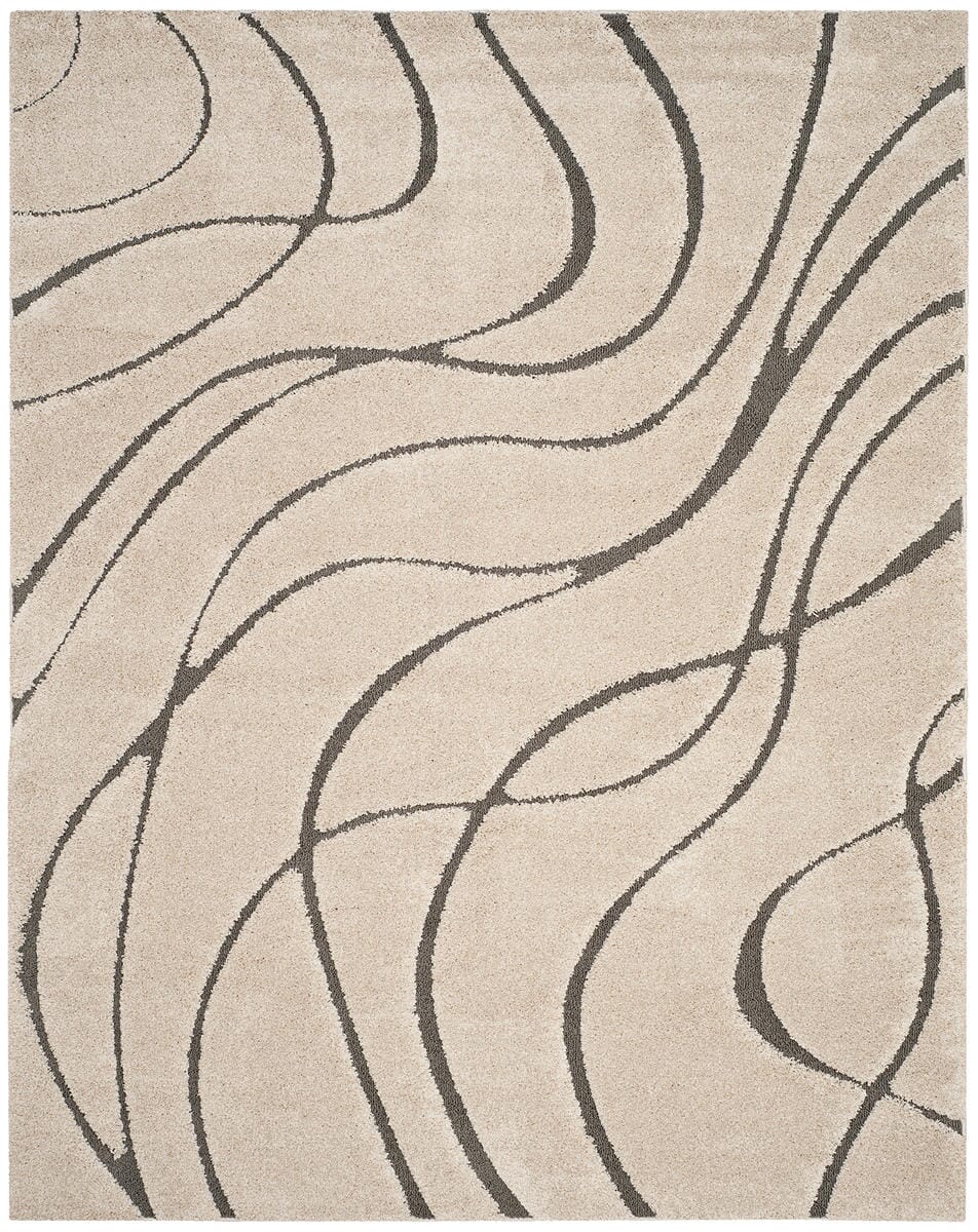 Safavieh Florida Shag Sg471-1180 Cream / Grey Geometric Area Rug