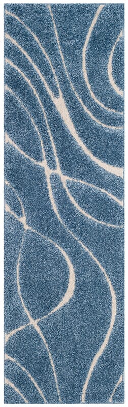 Safavieh Shag Sg471 Light Blue/Cream Rug.