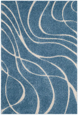 Safavieh Shag Sg471 Light Blue/Cream Rug.