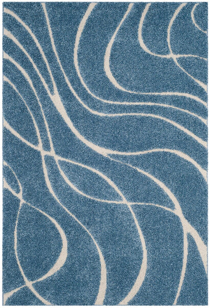 Safavieh Shag Sg471 Light Blue/Cream Rug