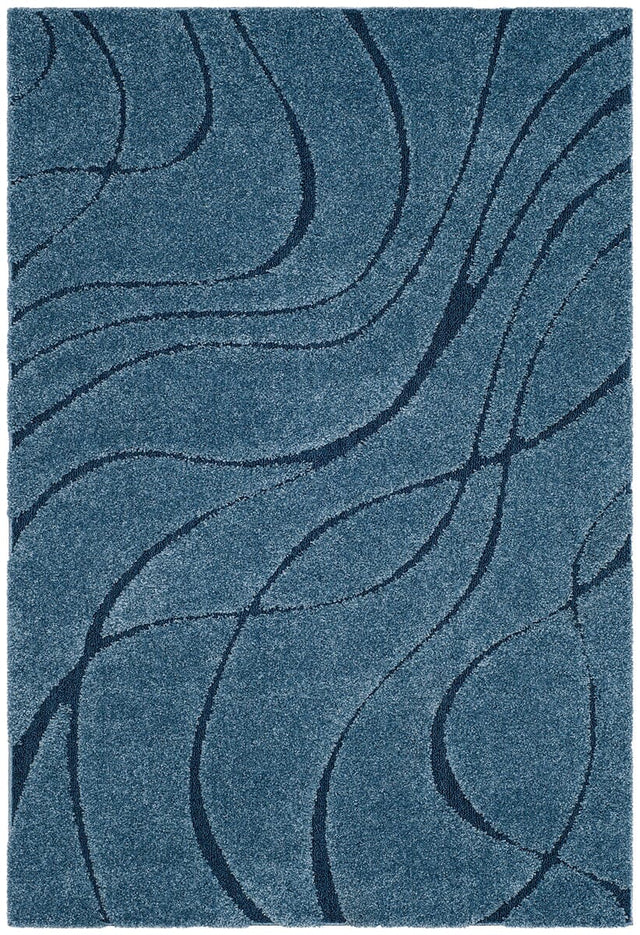 Safavieh Shag Sg471 Light Blue/Blue Rug.