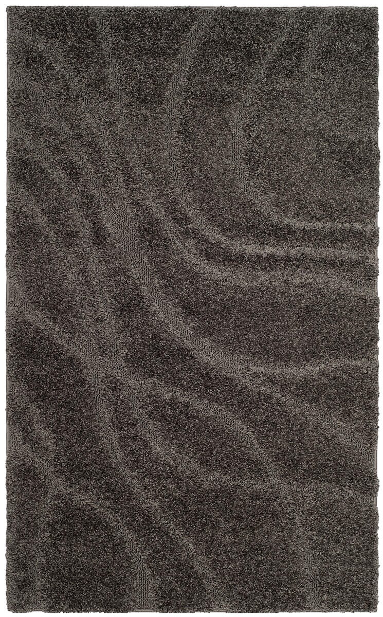 Safavieh Florida Shag Sg471-8080 Grey / Grey Geometric Area Rug