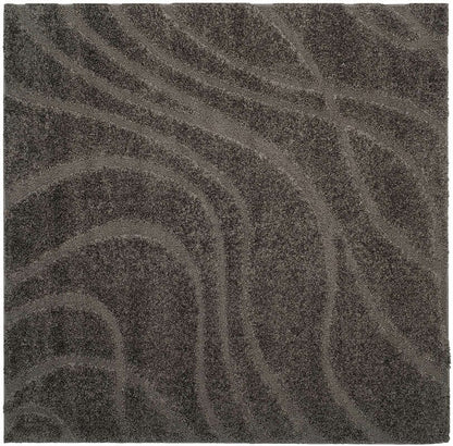 Safavieh Florida Shag Sg471-8080 Grey / Grey Geometric Area Rug