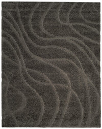 Safavieh Florida Shag Sg471-8080 Grey / Grey Geometric Area Rug