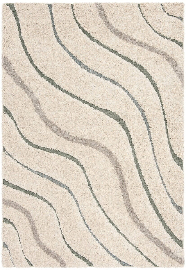 Safavieh Shag Sg472-1160 Cream / Light Blue Rugs.