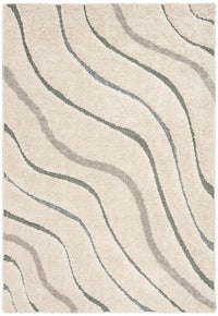 Safavieh Shag Sg472-1160 Cream / Light Blue Geometric Area Rug