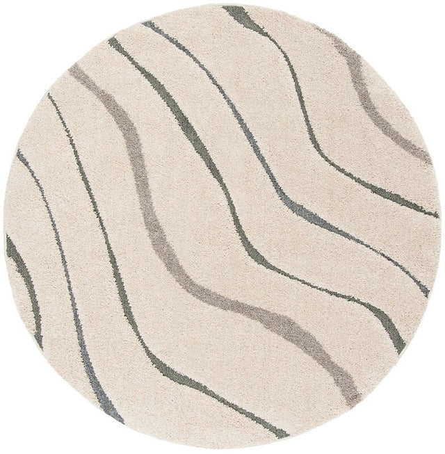 Safavieh Shag Sg472-1160 Cream / Light Blue Rugs.