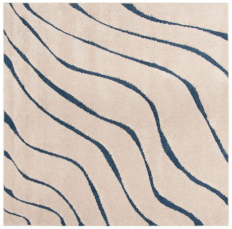 Safavieh Shag Sg472-1165 Cream / Blue Rugs.