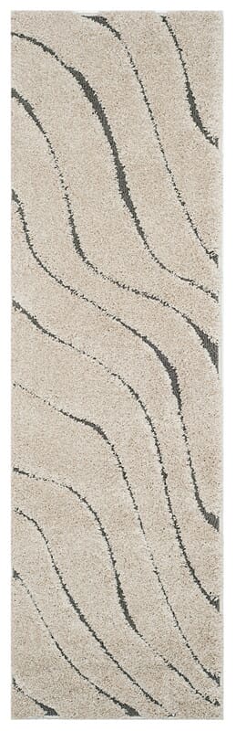 Safavieh Shag Sg472-1180 Cream / Grey Rugs.