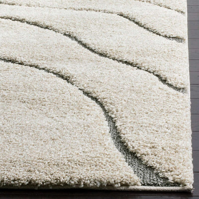 Safavieh Shag Sg472-1180 Cream / Grey Rugs.