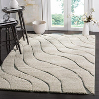 Safavieh Shag Sg472-1180 Cream / Grey Geometric Area Rug