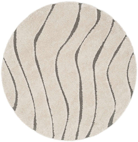 Safavieh Shag Sg472-1180 Cream / Grey Rugs.