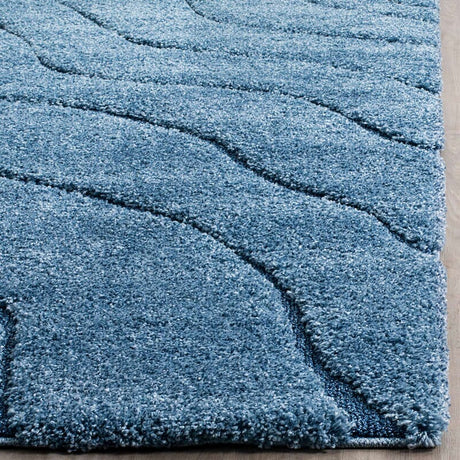 Safavieh Shag Sg472-6065 Light Blue / Blue Rugs.