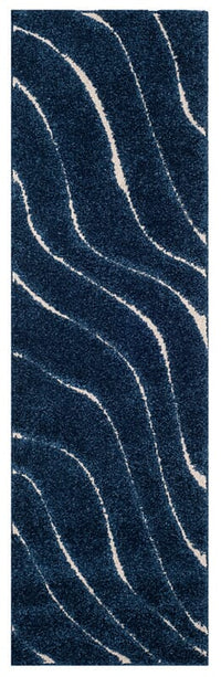 Safavieh Shag Sg472-6511 Dark Blue / Cream Geometric Area Rug