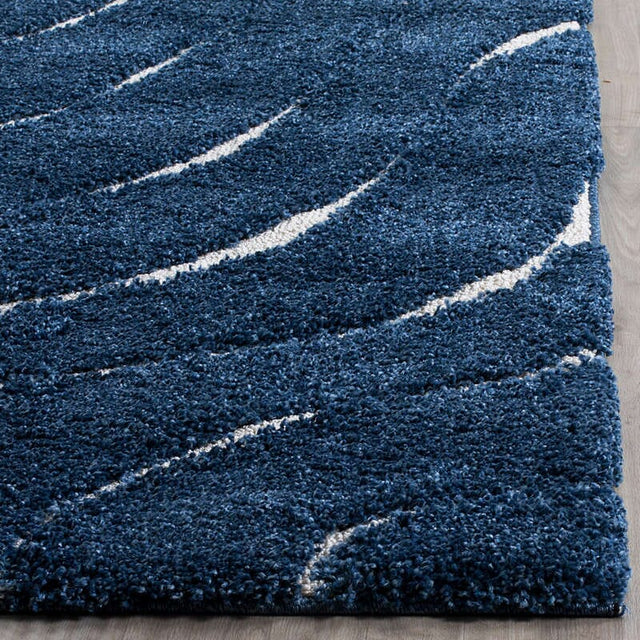 Safavieh Shag Sg472-6511 Dark Blue / Cream Rugs.