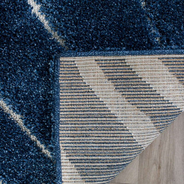 Safavieh Shag Sg472-6511 Dark Blue / Cream Rugs.