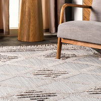 Nuloom Junie Modern Textured Nju2312A Gray Area Rug