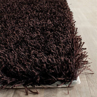 Safavieh Paris Shag Sg531-2727 Chocolate / Chocolate Shag Area Rug