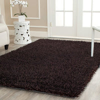 Safavieh Paris Shag Sg531-2727 Chocolate / Chocolate Shag Area Rug