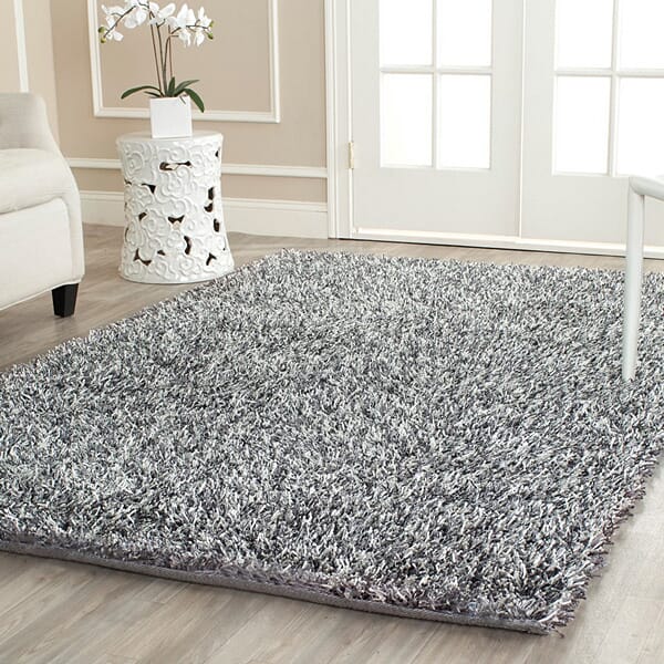 Safavieh Paris Shag Sg531-7612 Platinum / Ivory Rugs.