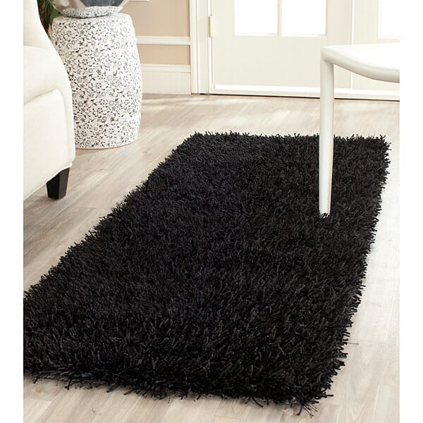 Safavieh Paris Shag Sg531-9090 Black / Black Rugs.